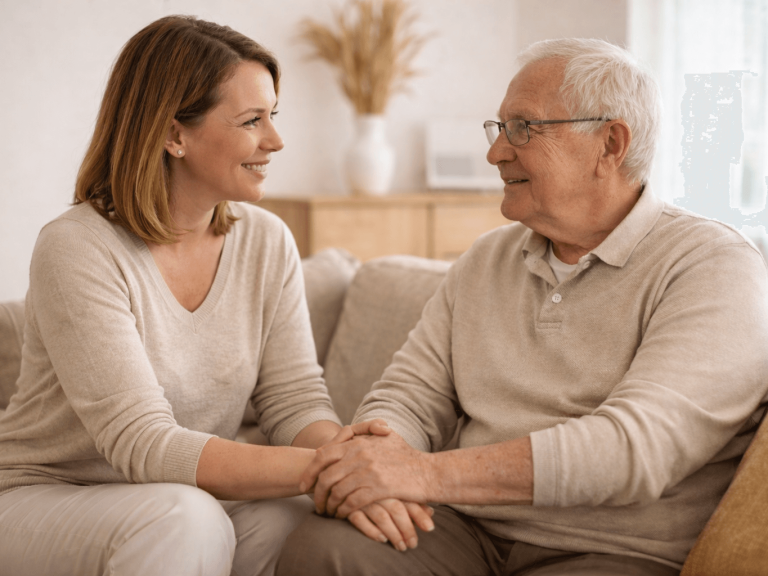 24h Pflege Aalen - Pflegerin betreut Seniorin